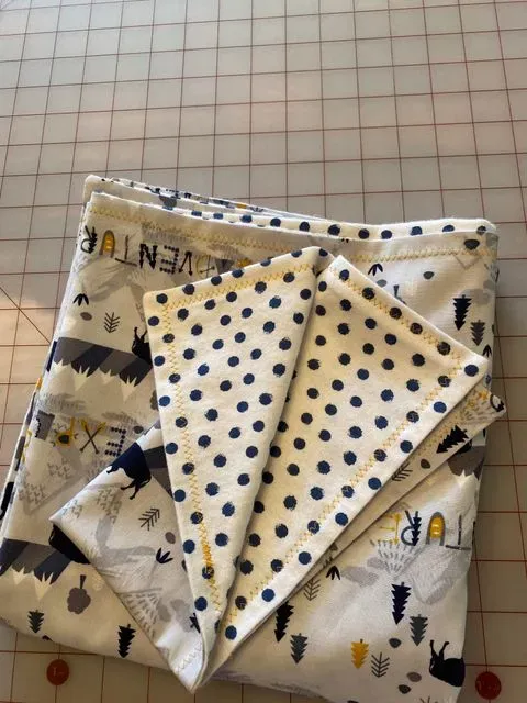 Caden’s Baby Blanket And Burp Cloths
