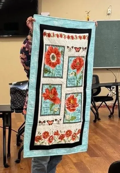 Poppies memory Quilt 