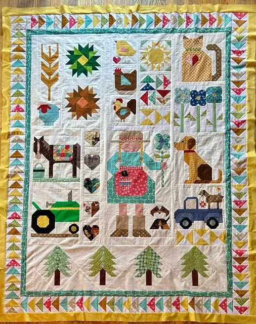 Essie Happy Farm Girl Quilt 