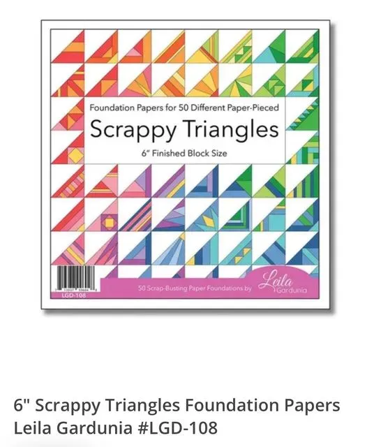 Scrappy Triangles 6”