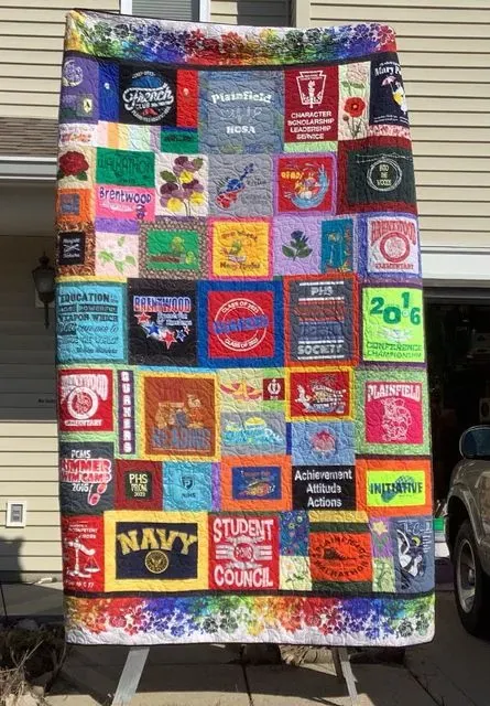 Kait’s Graduation T-Shirt Quilt