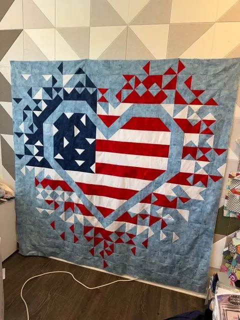 Patriotic Exploding Heart