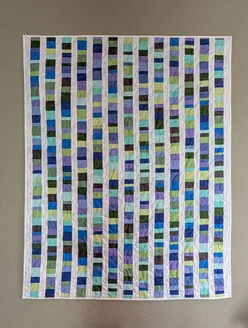 Beach glass baby Quilt