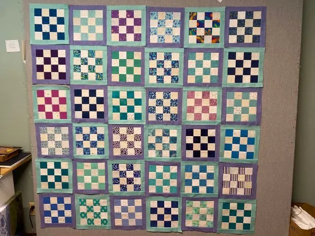 Blue 2.5” Squares