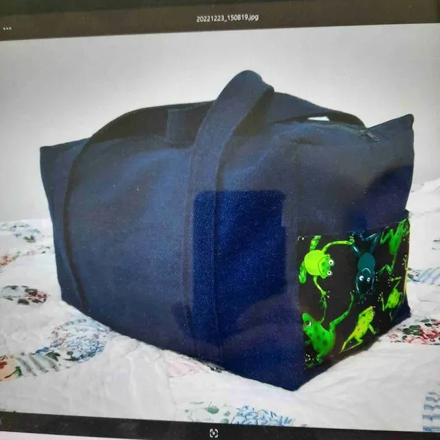 Denim Frog Duffle