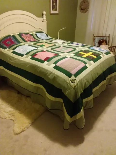 Courtepointe Pour Un Lit Simple 