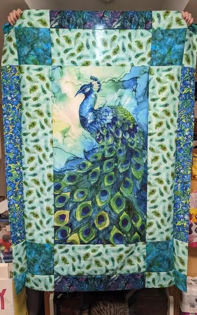 10 Mom's Peacock Quilt