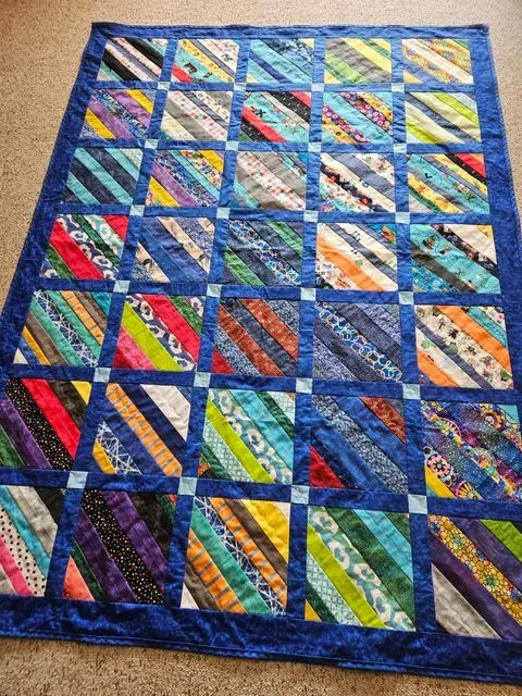 Scrappy Diagonal Quilts