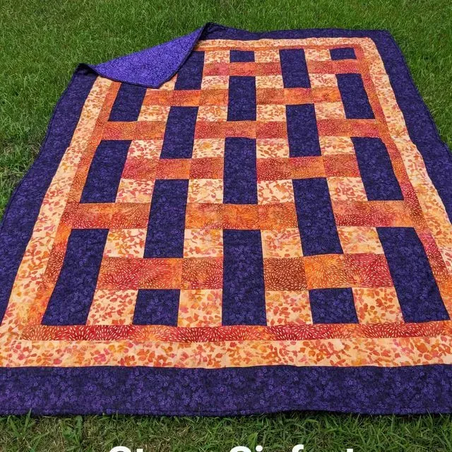Purple And Orange Weave
