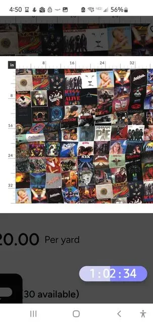 80's Rock Album Quilt 