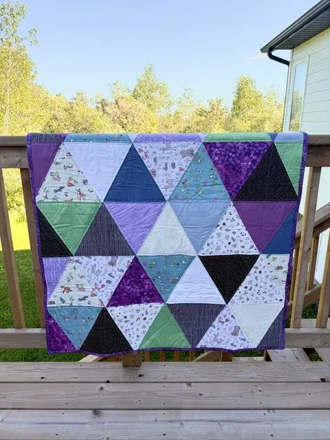 Triangle Baby Quilt