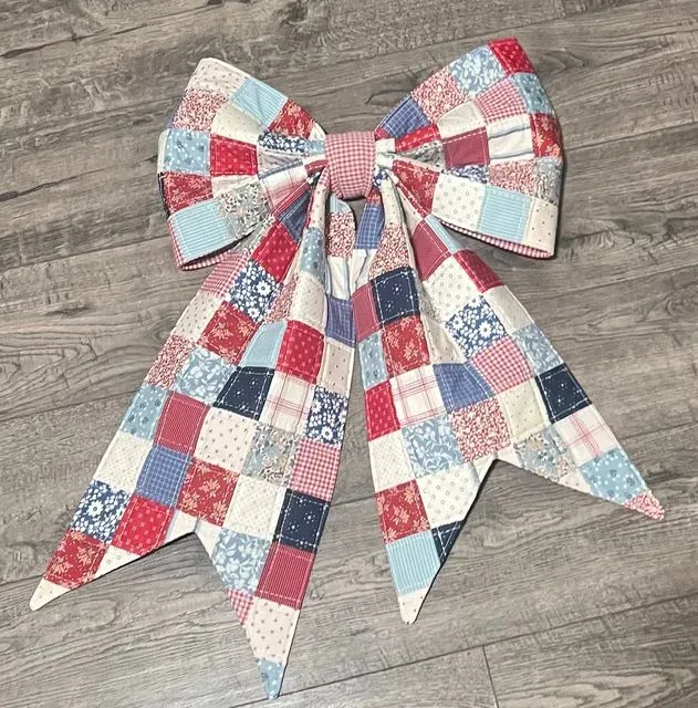 Patriotic Patchwork Bow