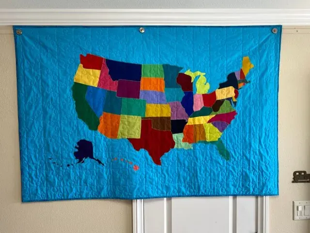 US Map Quilt