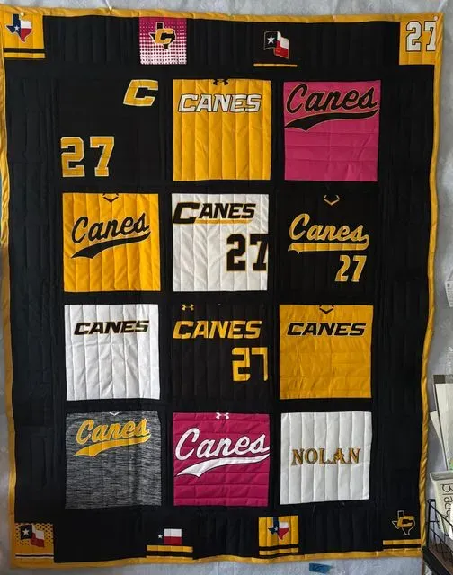 Nolan’s Baseball Tee Shirt Quilt