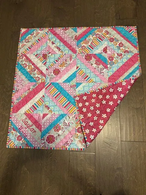 Diagonal String Quilt