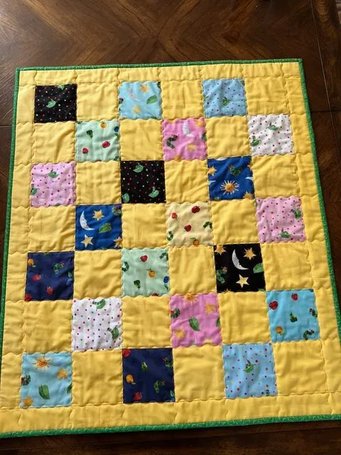 Very Hungry Caterpillar Baby Quilt