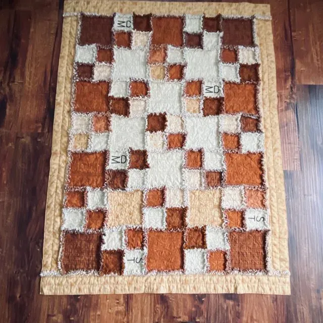 Ride For The Brand Western Rag Quilt