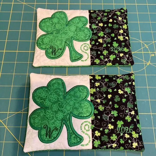 Mug Rugs - Shamrock 