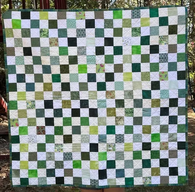Green Checkerboard