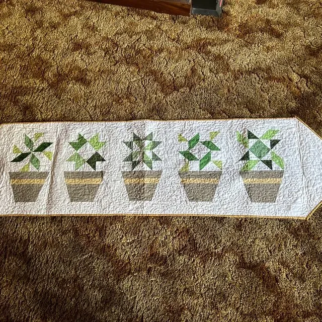 Succulents Table Runner