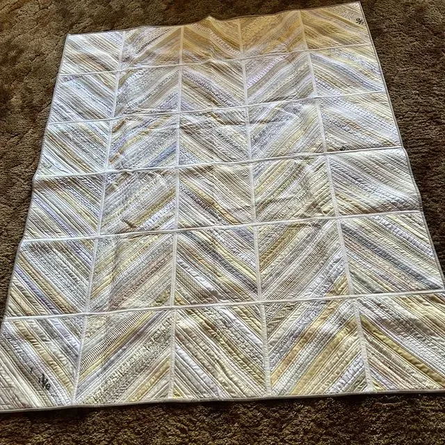 Wedding Quilt In Neutrals