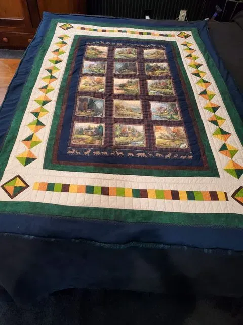 Thomas Kinkade Panel Quilt