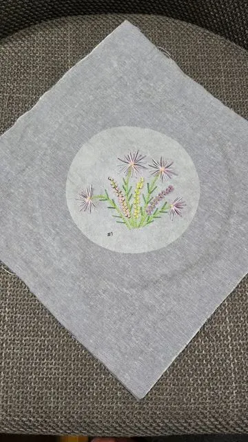Lovely Lattice Embroidered Quilt