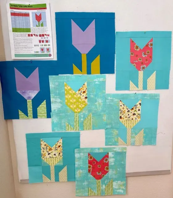 Scrappy Tulip - Block Lotto 