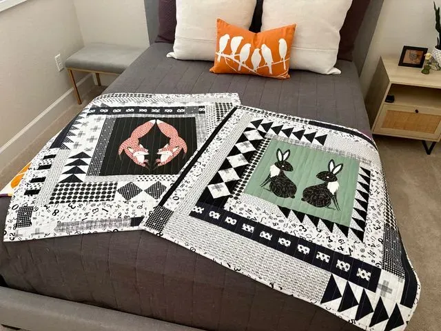 Tummy Time Quilts / Bunny  & Friends