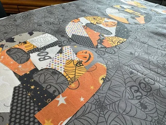 Boo! Quilted Pillow