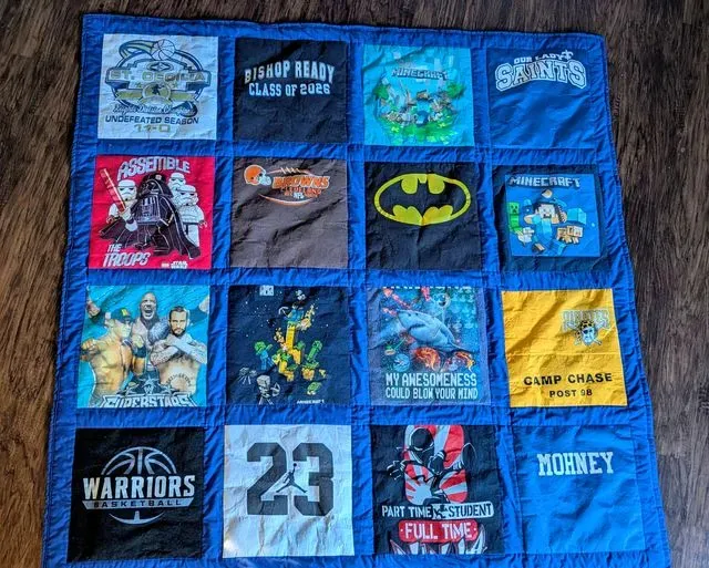 Graduation T-shirt Quilt (commissioned 2026)