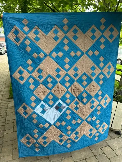 Micah B and Lucas Wedding Quilt 