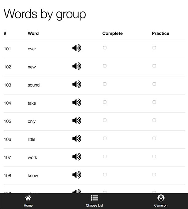 group of words