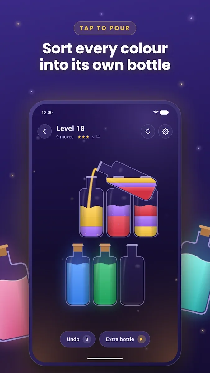 Pour to sort