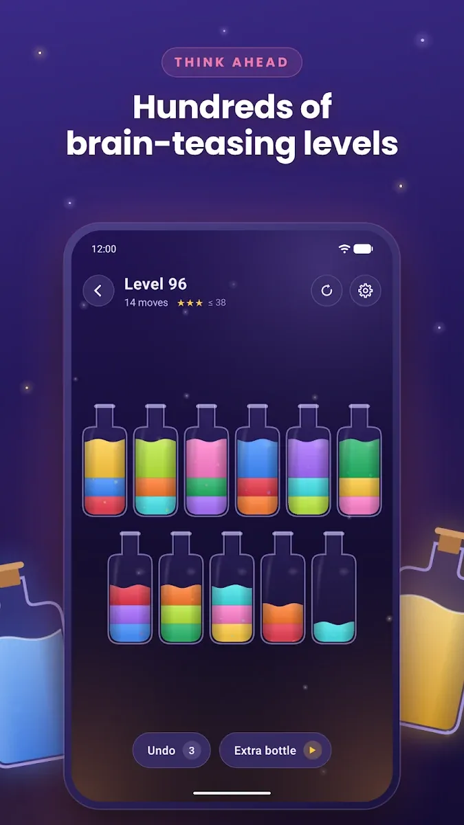 Brain-teasing levels