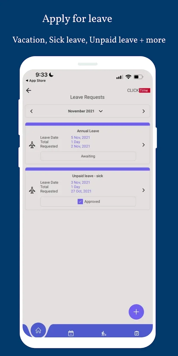 Leave requests