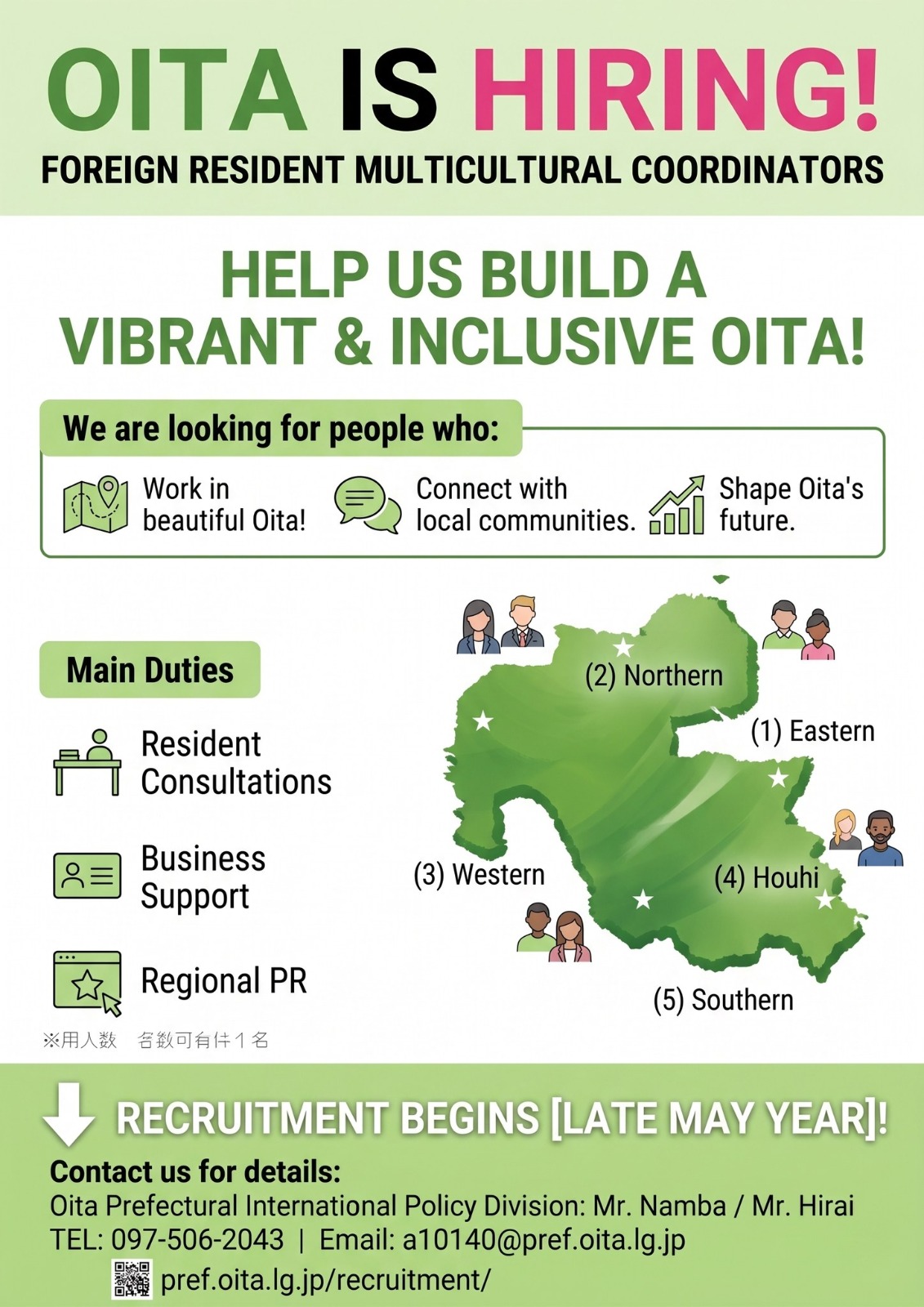 Foreign Resident Support Coordinators in Oita