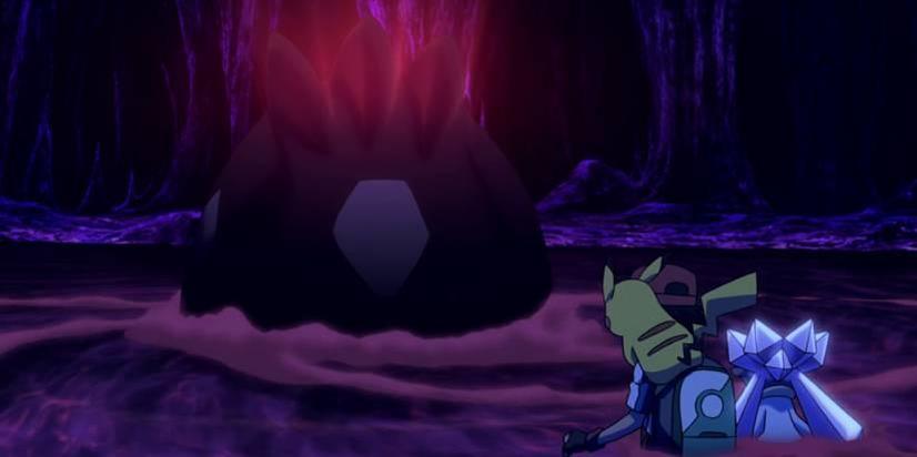 When Yveltal's life ends, it retreats into a cocoon state, absorbing nearby life energy to slumber.