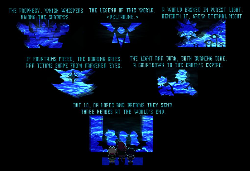 The Legend of the Delta Rune foretells of three heroes destined to restore balance to the cosmos.