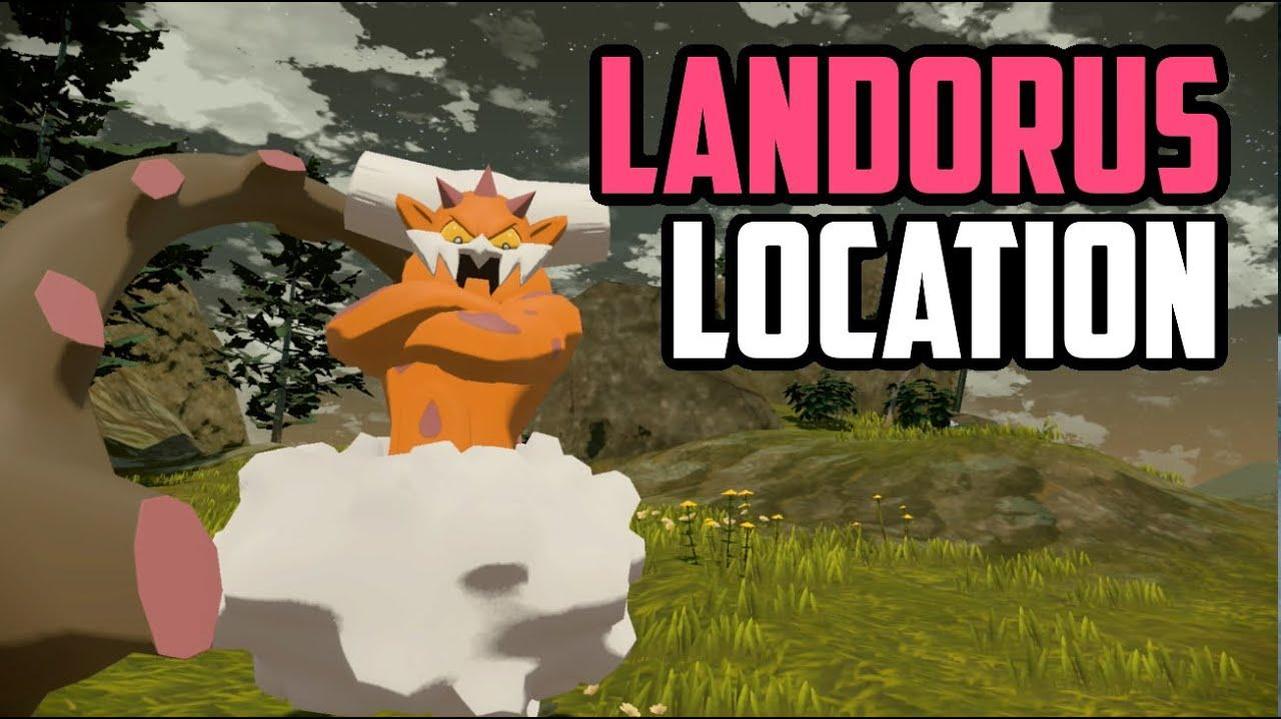 Capturing Landorus in the wild of ancient Hisui demands strategic item throwing and careful movement.