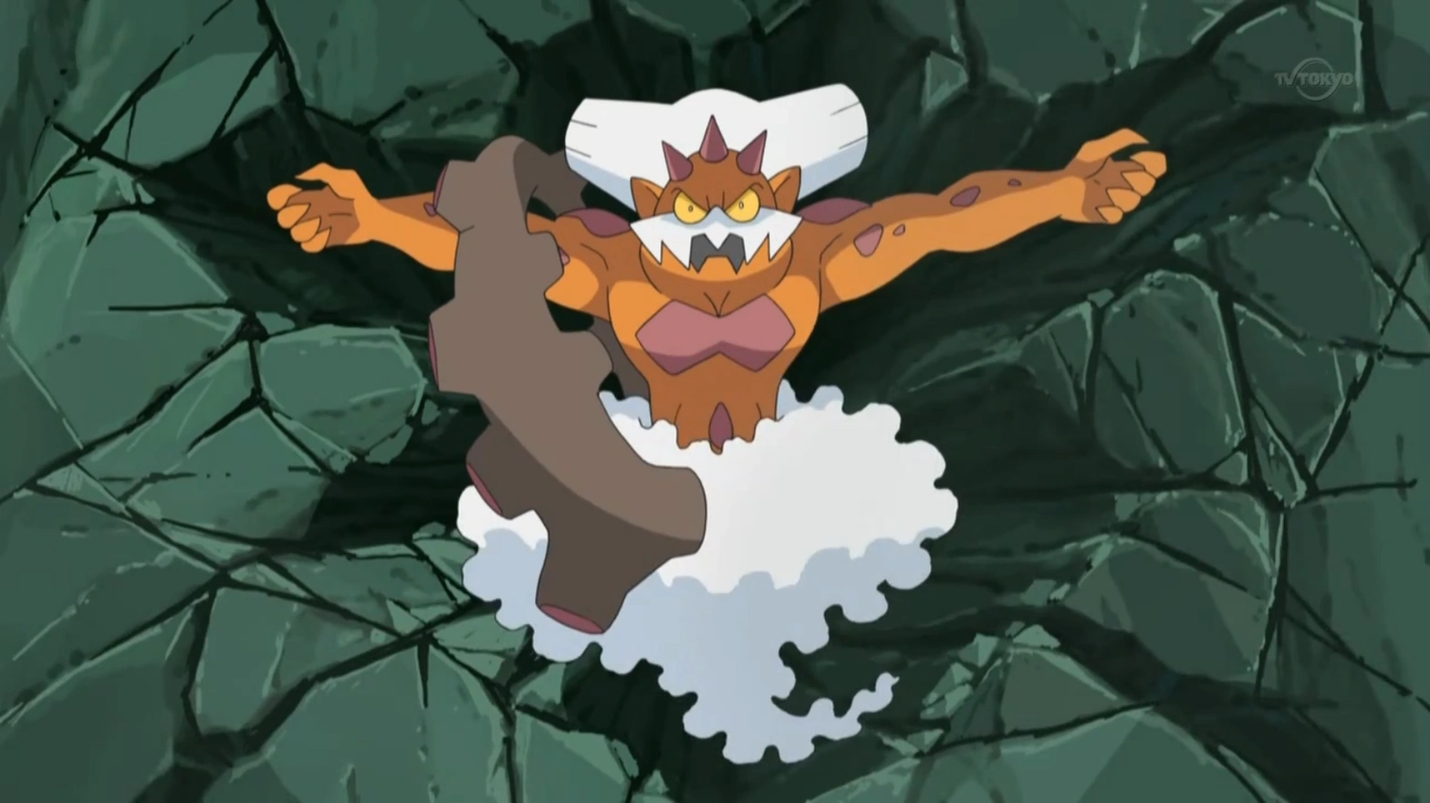In the animated series, Landorus acts as a powerful guardian that restores elemental balance.
