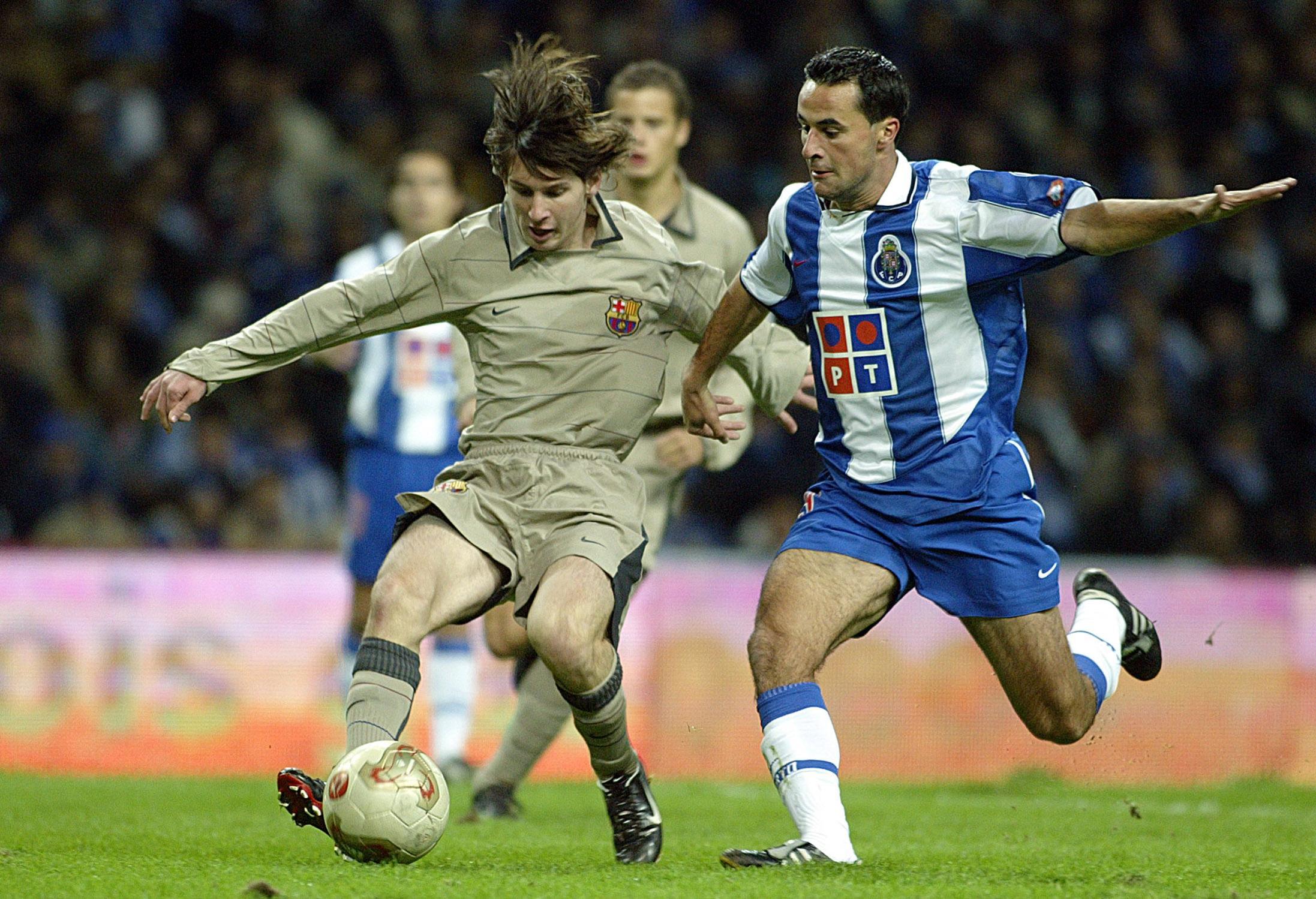 Lionel Messi during his debut season with FC Barcelona.