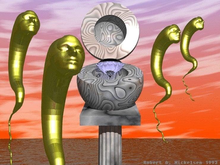 The digital transition allowed Iimura to reimagine his early cinematic concepts as interactive multimedia experiences.