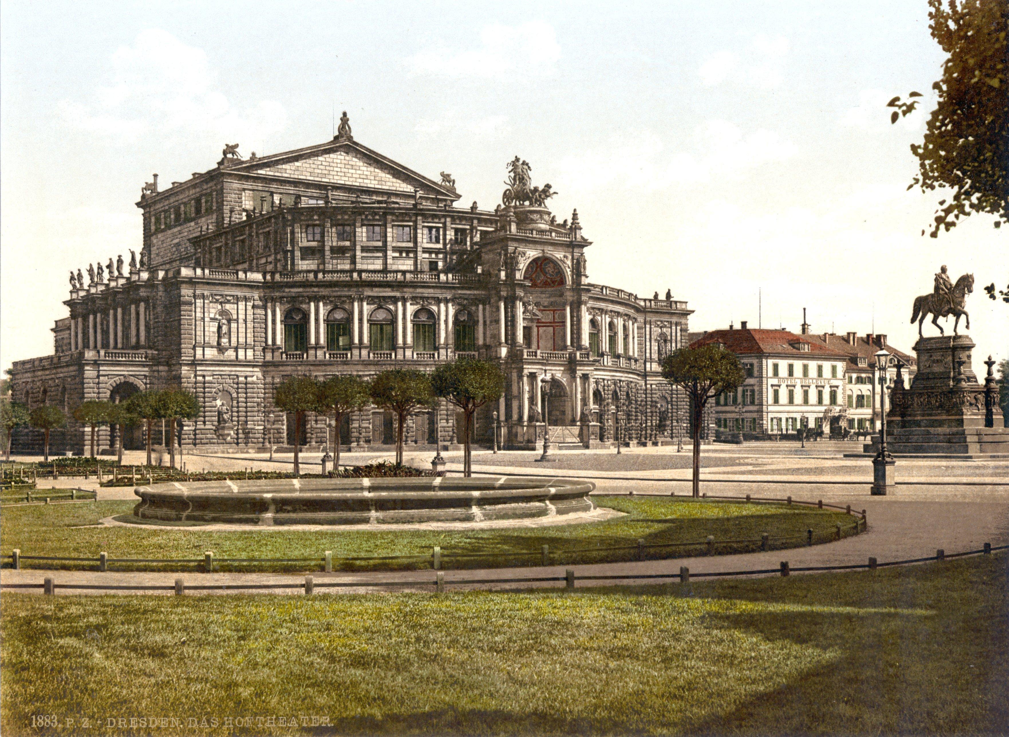 The Semperoper in Dresden, where Wagner achieved his first major operatic triumphs.