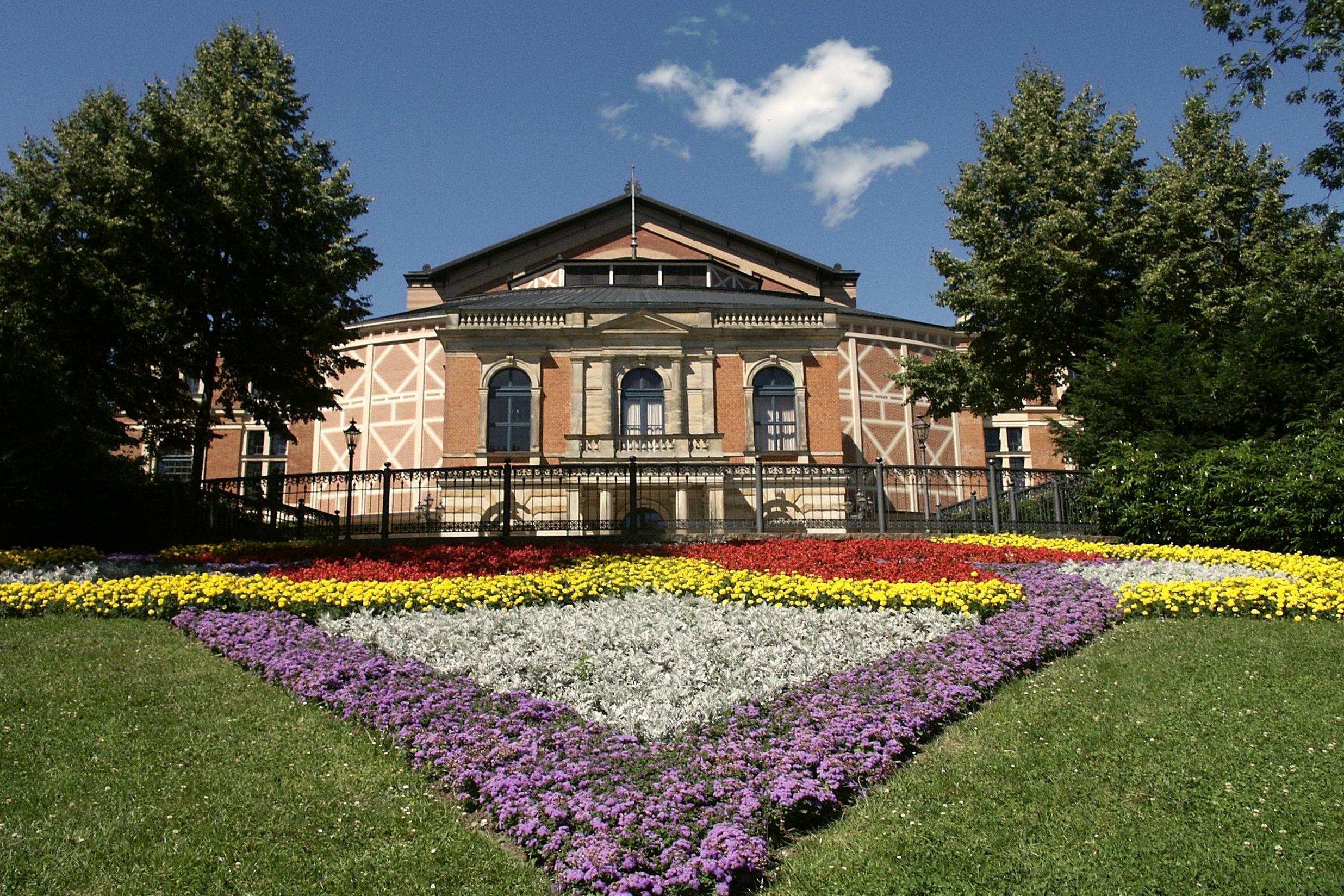The Bayreuth Festspielhaus, custom-built by Wagner to realize his unique acoustic and theatrical vision.