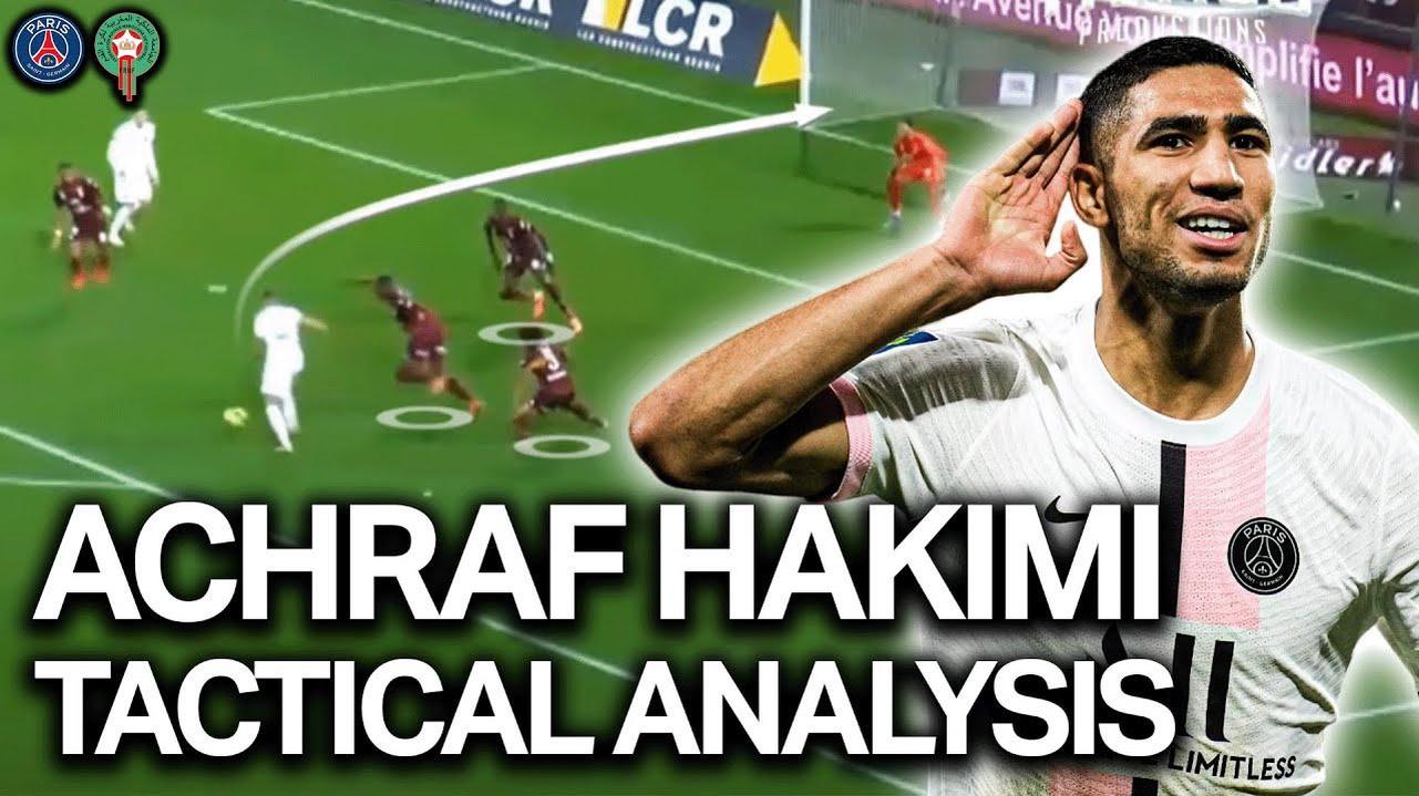 Hakimi's versatility allows him to function as a traditional fullback or an advanced winger.