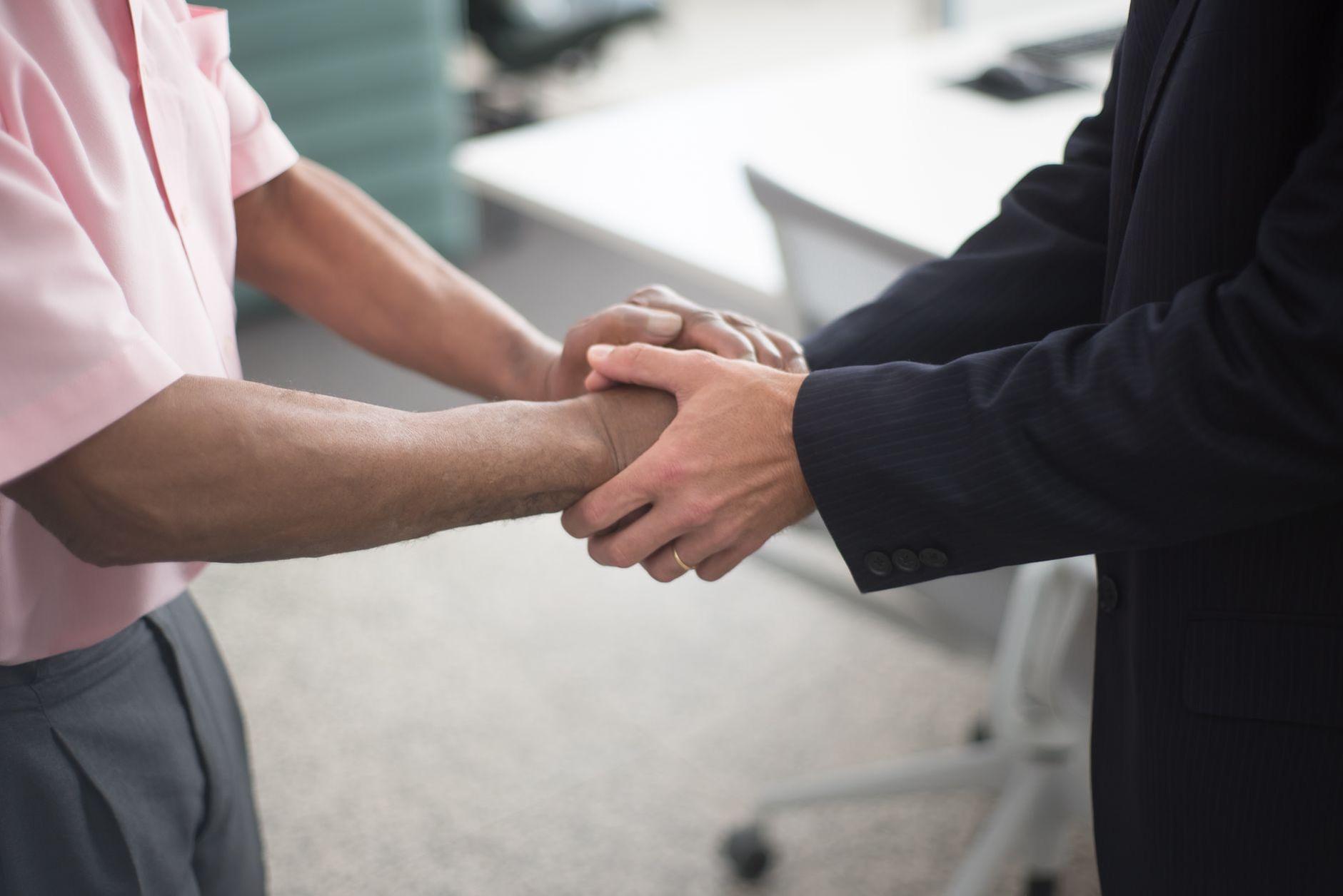 General visual reference for Strategic Consolidation through Acquisitions. Source: Pexels / Photo by Kampus Production / Pexels License / https://www.pexels.com/photo/close-up-shot-of-two-people-shaking-hands-8441809/