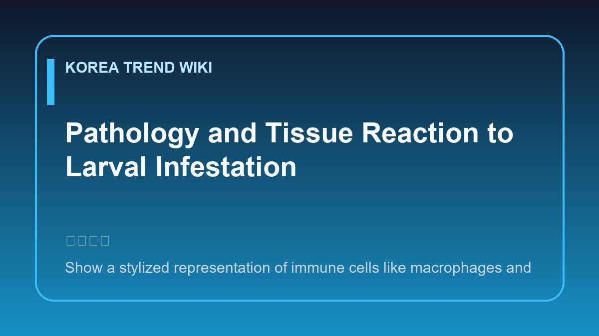 General visual reference for Pathology and Tissue Reaction to Larval Infestation. Source: Korea Trend Wiki / Generated editorial illustration / Site-generated image