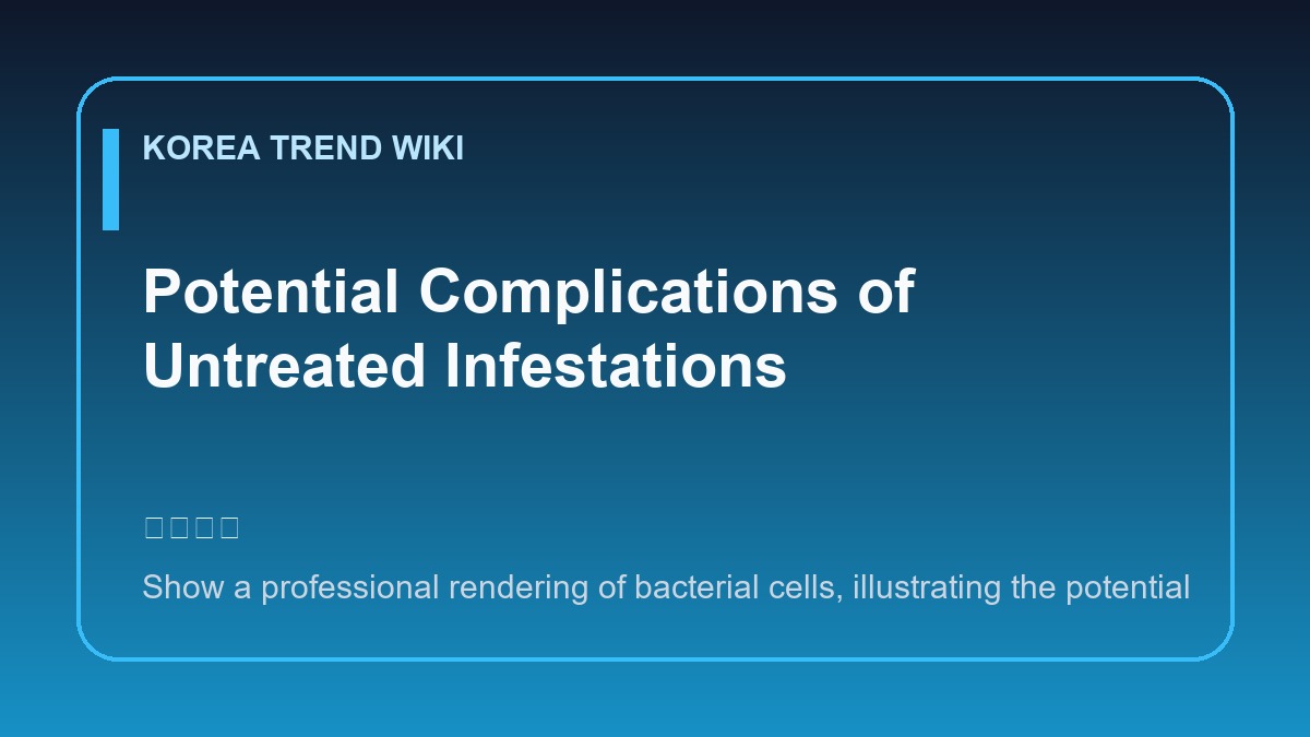 General visual reference for Potential Complications of Untreated Infestations. Source: Korea Trend Wiki / Generated editorial illustration / Site-generated image