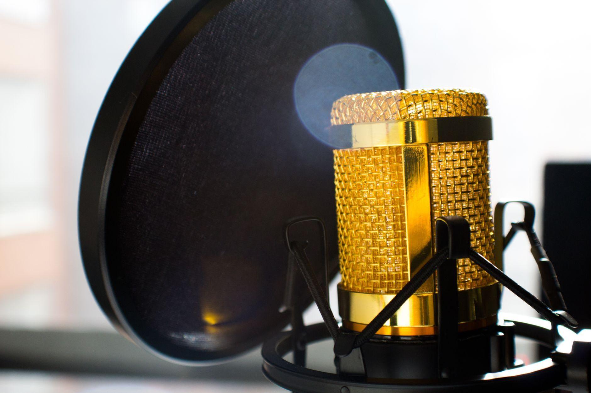 General visual reference for Introduction to a Legendary Voice. Source: Pexels / Photo by Jean Balzan / Pexels License / https://www.pexels.com/photo/close-up-photo-of-gold-colored-and-black-condenser-microphone-682082/